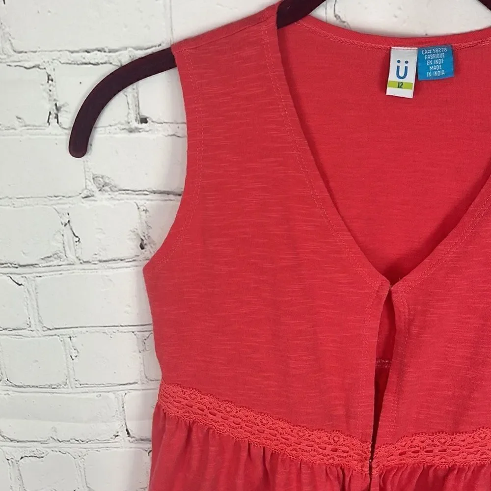 Girls Coral Vest Size 12